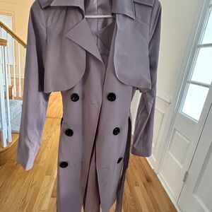 Ark & Co Lavender Trench Coat